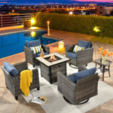4 - Person Patio Conversation Sets with Cushions