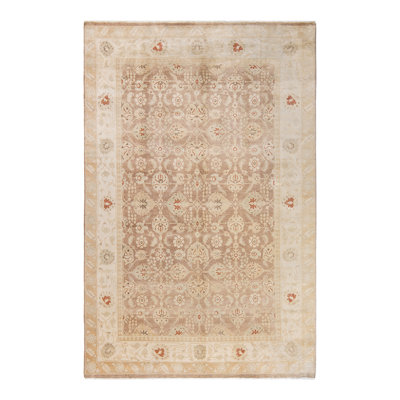 One-of-a-Kind 5' 9" X 8' 10" 2010s Wool Area Rug Brown