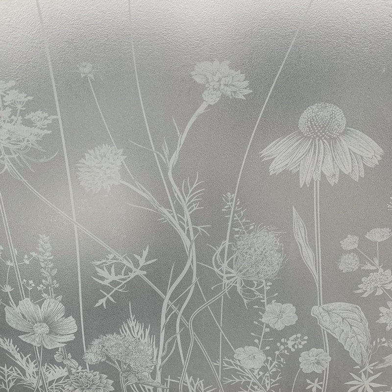 Adhésif décoratif fenêtre en verre gravé Thistle Imitation