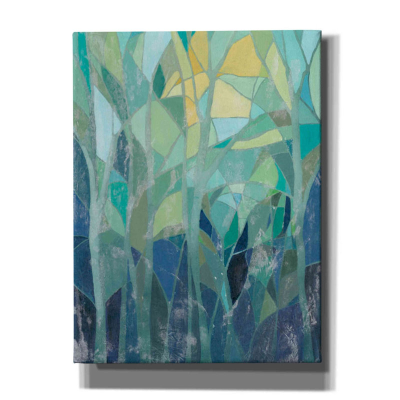 Art mural sur toile «Stain Glass Forest I» par Grace Popp, H 16 po x l 12 po x P 0,75 po