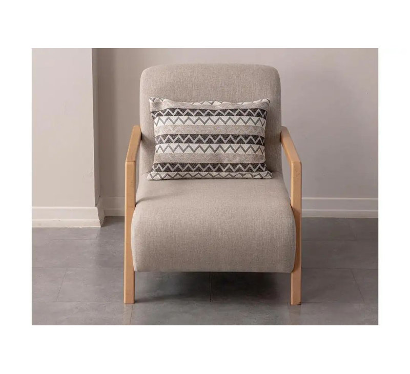 Fauteuil à oreilles, Crème