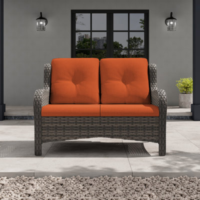 Causeuse d'extérieur Pe Wicker - Siège d'extérieur élégant et confortable