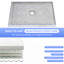 Base de douche rectangulaire en alcôve en acrylique l 54 po x P 36 po avec plateau de douche rectangulaire à seuil simple blanc brillant avec drain central et jupe à 4 côtés
