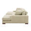 Grand canapé modulaire double rembourré en velours côtelé avec 3 sièges et coussins réglables en bois de couleur beige Canapé surdimensionné confortable Assemblage facile Aucun outil supplémentaire requis et sans effort