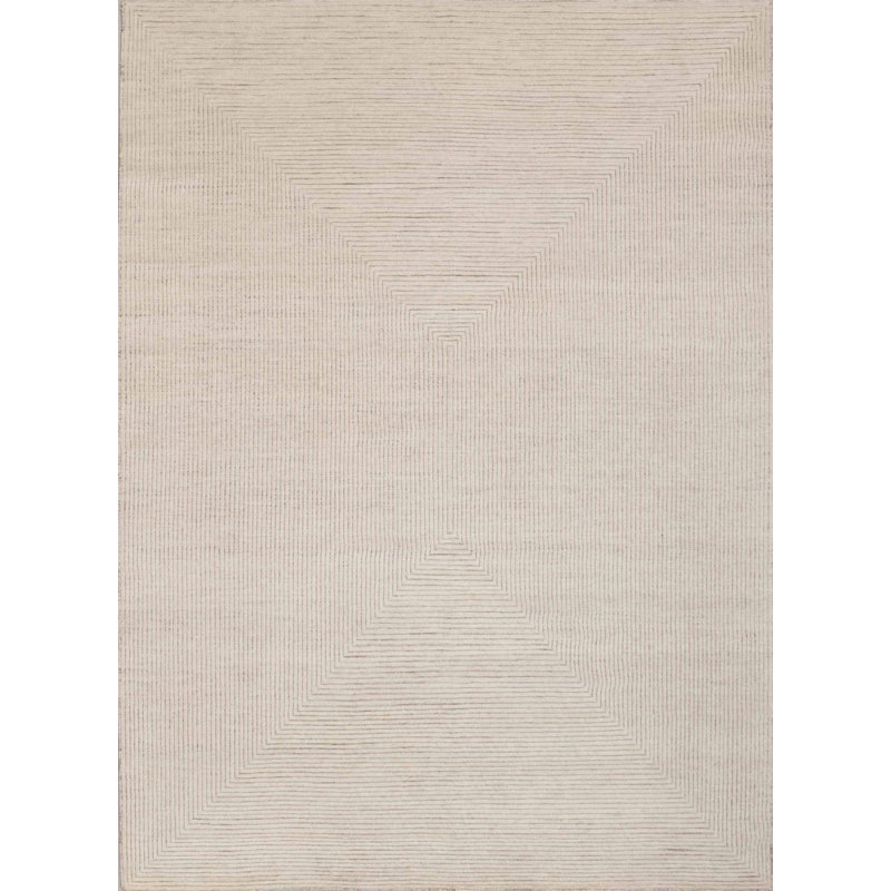 Tapis rectangulaire en laine noué à la main Stuart Street