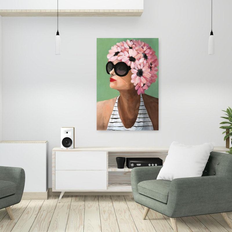 Pucker, rétro, été, art tropical, H 36 po x l 24 po