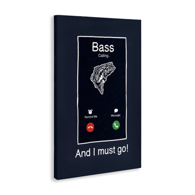 Bass Bass Calling Must Go Canvas, design par Jedco Brands, Inc.