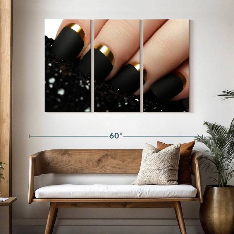 «Black Matte Nails», H 32 po x l 50 po