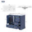Ensemble de meuble-lavabo 36 po avec lavabo en résine 36 po-550315824