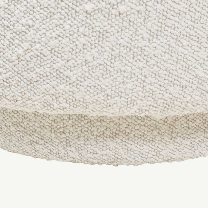 Ashalyn Upholstered Ottoman, Ivory Boucle