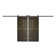 Paneled Wood S Series Double Barn Door with Installation Hardware Kit