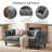 Fynlie 2-Piece Tufted Upholstered Velevt Chesterfield Standard Sofa Couch Accent Chair Living Room Furniture Set-1284729811