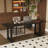 Black Rectangular Solid Wood desk-1832737783