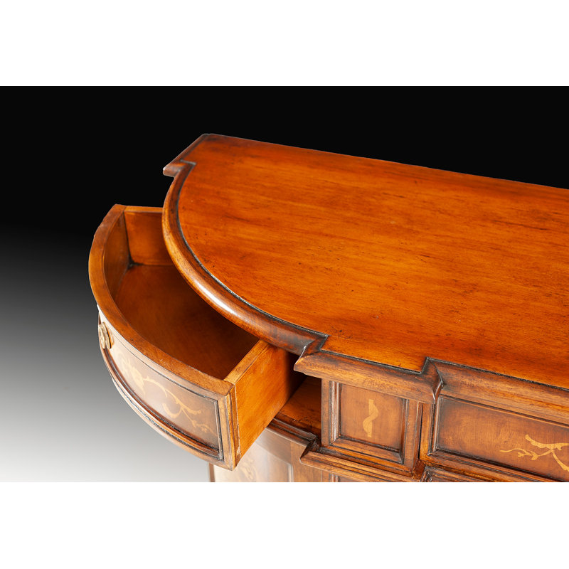 Handcrafted Italian Marquetry Wood Sideboard