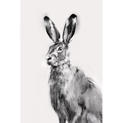 «Wild Hare I» par Emma Caroline - reproduction d'art sur toile tendue