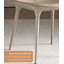 Chaises de salle à manger modernes et simples en cuir gris avec dossiers