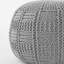 Knitted Cotton 20 X 20 Round Pouf