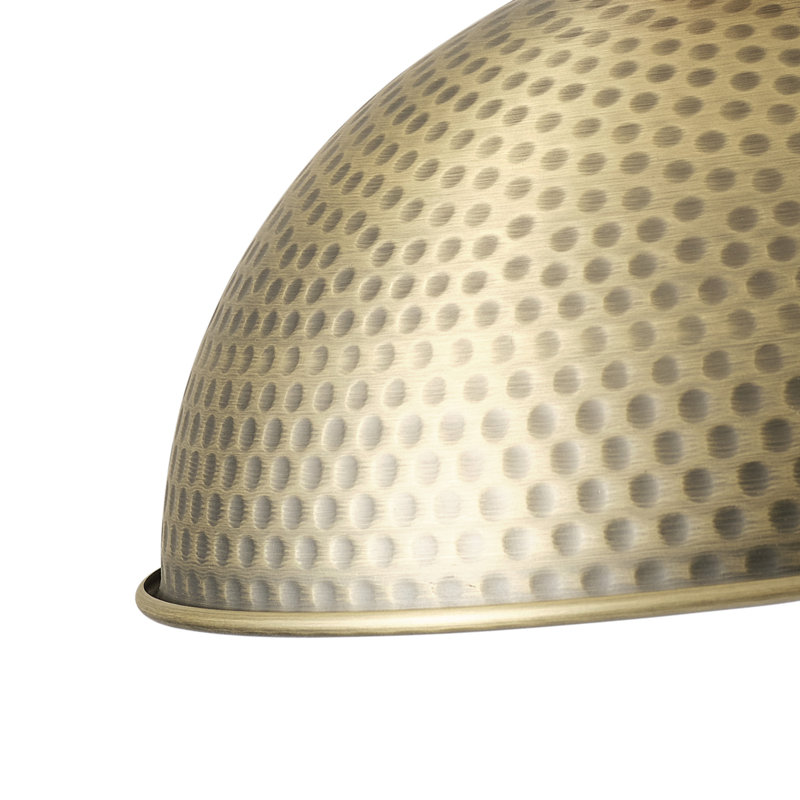 Luminaire suspendu conique à 1 lumière Bernyce, Or, H 78,18 po x l 10,23 po x P 10,23 po