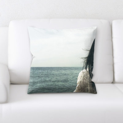 Woman Square Pillow Cover & Insert
