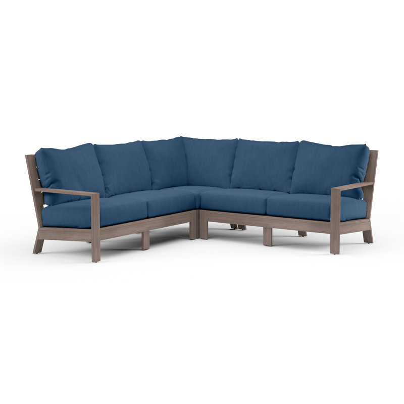 Canapé modulaire de coin avec coussin Laguna, Spectre indigo Sunbrella®