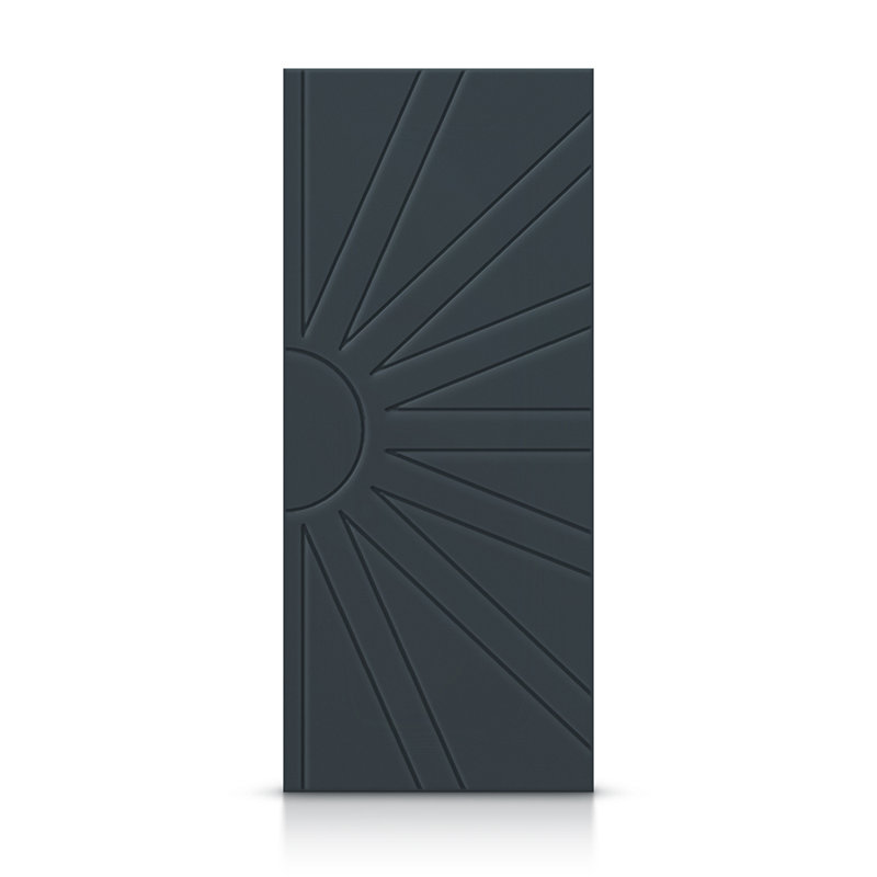 Porte standard à panneaux en bois manufacturé, Gris anthracite, 24 po x 84 po