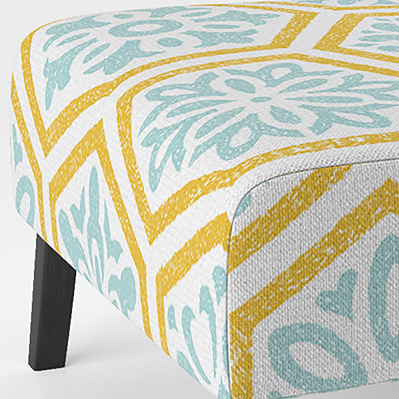 Fauteuil de chambre tapissier à motif géométrique Tile