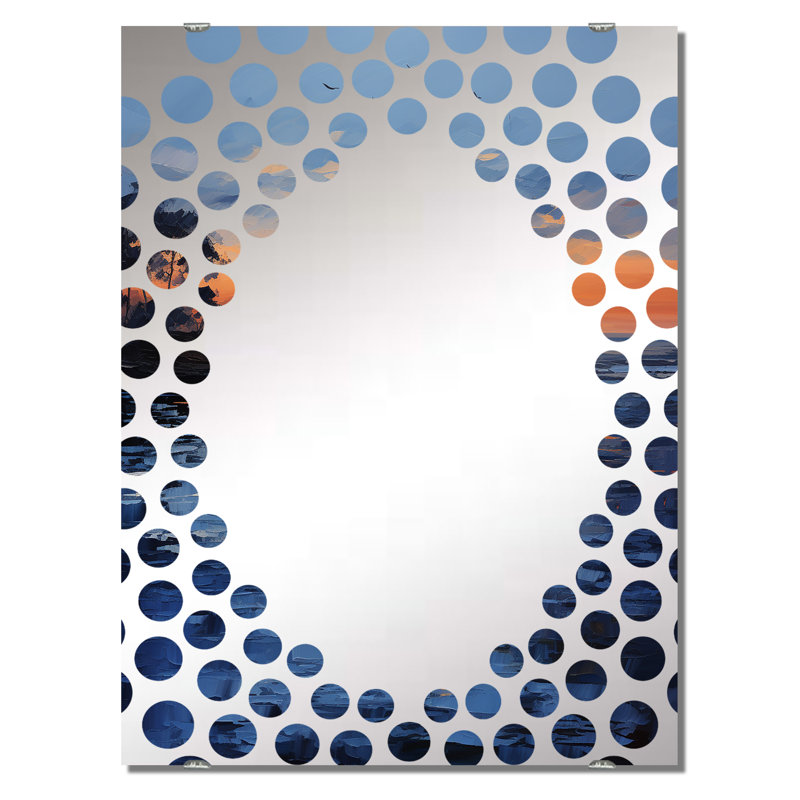 Rikkita - Miroir mural Coastal Sunset MIR132981, 40 po x 30 po
