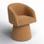 Fauteuil demi-tonneau pivotant en chenille de 24,4 po Kyo -90695416