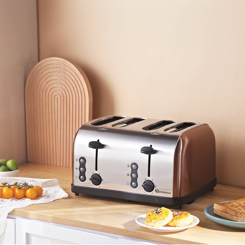 Sq Professional Gems 4 Slice Toaster, Red