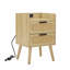 Table de chevet en rotin JHX