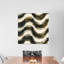 «Black and Gold Geometric V», impression sur toile tendue-72658373-72658372-22635516