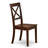3 Piece Dining Room Table Set Contains a Square Kitchen Table and 2 Dining Chairs, Mahogany-335319898-384504296-384504295