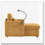 Chaise longue en chenille avec rangement-1153513389