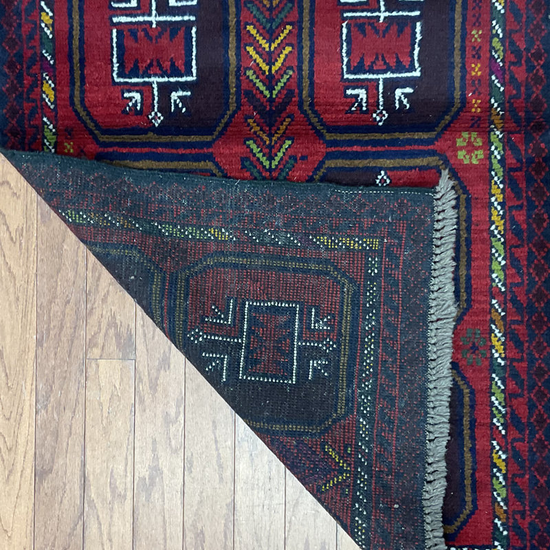  Handmade Balouchi Wool Rug