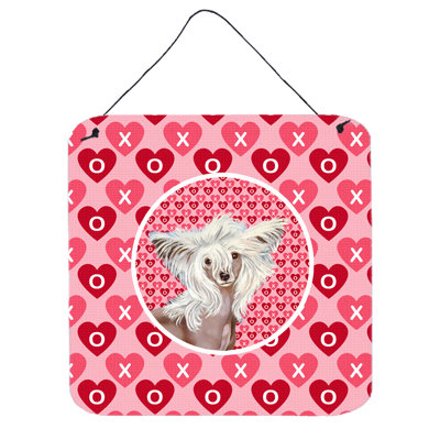 Valentine's Love and Hearts Print on Plaque