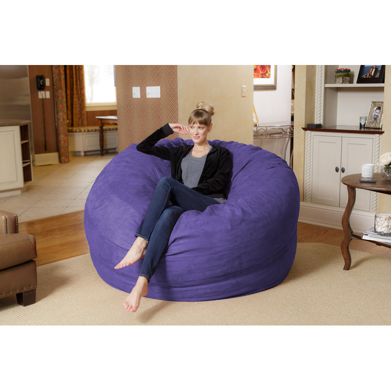 Bean Bag Chair - Shredded Memory Foam Filled Round Furniture Bean Bag Chair with Removable and Machine Washable Cover - Big Bean Bag Sofa Lounger with Soft Micro Fiber Cover - Multiple Colors, Multiple Sizes and Fabrics