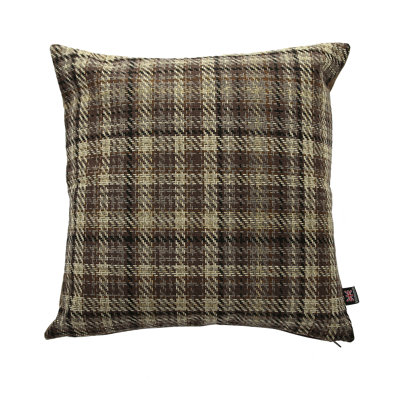 Deemer Plaid Square Throw Cushion