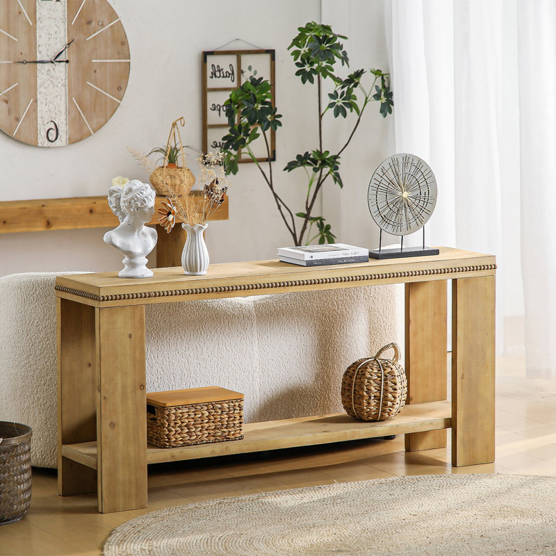 Console 63 "avec tablette de rangement Boho