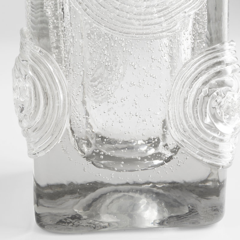 Vase de table en verre fait à la main