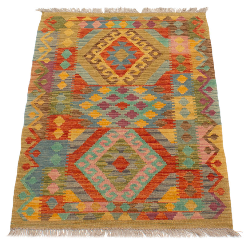 Bold and Colorful Multi Color Kilim 2'8" x 4'4"