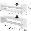 Tablettes flottantes 16 "avec barre avant Rigga