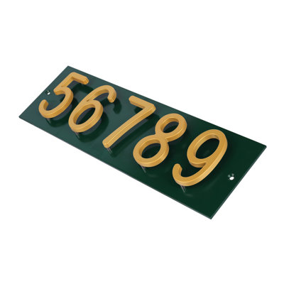 Plaque d'adresse horizontale Amgo Floating Modern