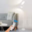 Lampe sur pied moderne et simple avec télécommande - blanc