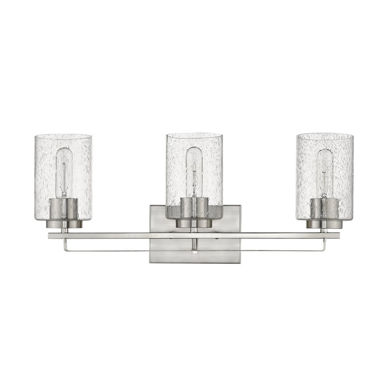 Hoff 3 - Light Dimmable Vanity Light, Satin Nickel