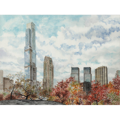 " Central Park In Fall " by Cindy Jacobs