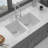 Quartz Kitchen Sink - 33X19"  Granite Composite Undermount Kitchen Sink Double Bowl50/50