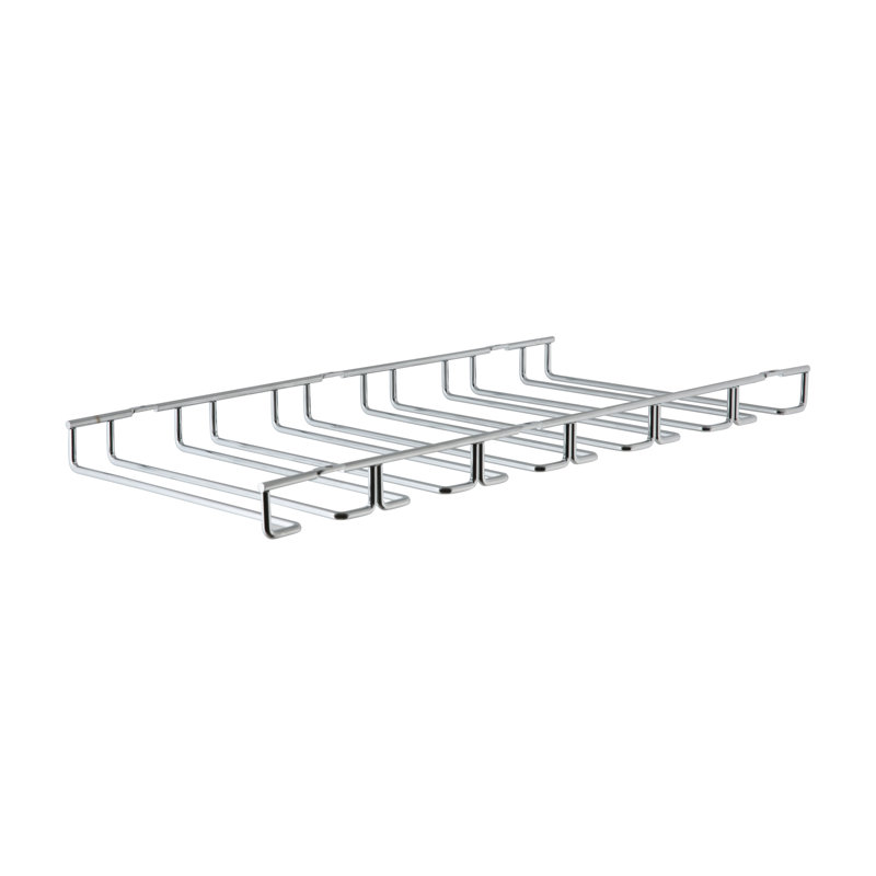 Prewitt Hanging Wine Glass Rack in Silver
