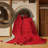 Machine Washable Solid Red Area Rug-1758240501