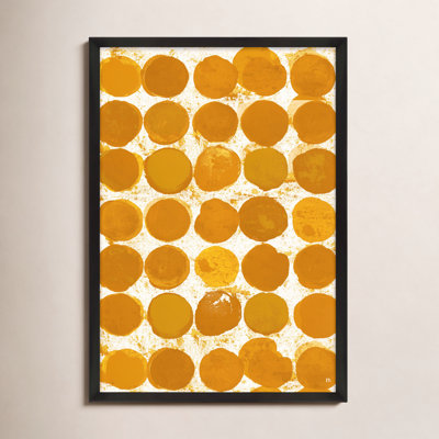 Satori Dots Pattern Curry Print