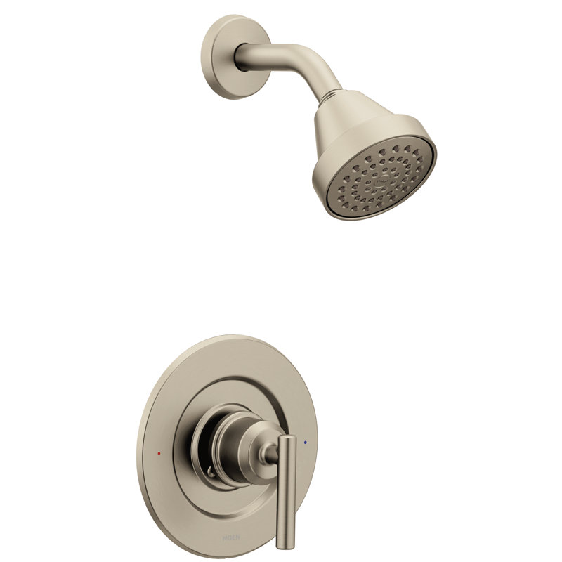 Moen Gibson Posi-Temp Pressure Balancing Eco-Performance Modern Shower Only Trim, Valve Required, Brushed Nickel